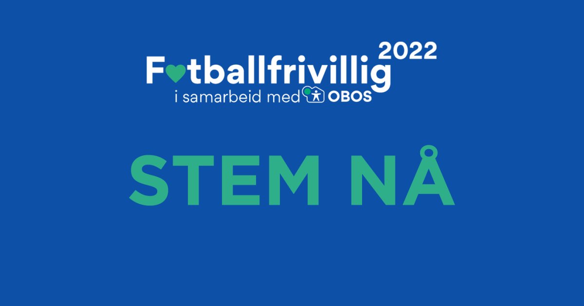 Stem på Årets Fotballfrivillig nå / OBOSligaen